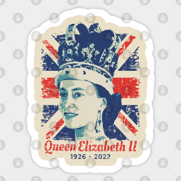 RIP Queen 1926-2022 Sticker by LAKOSH